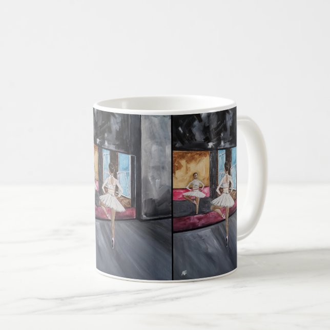 Einsame Gnade Malerei von Alfred Fox Kaffeetasse (VorderseiteRechts)