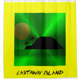 Einsame Insel Duschvorhang