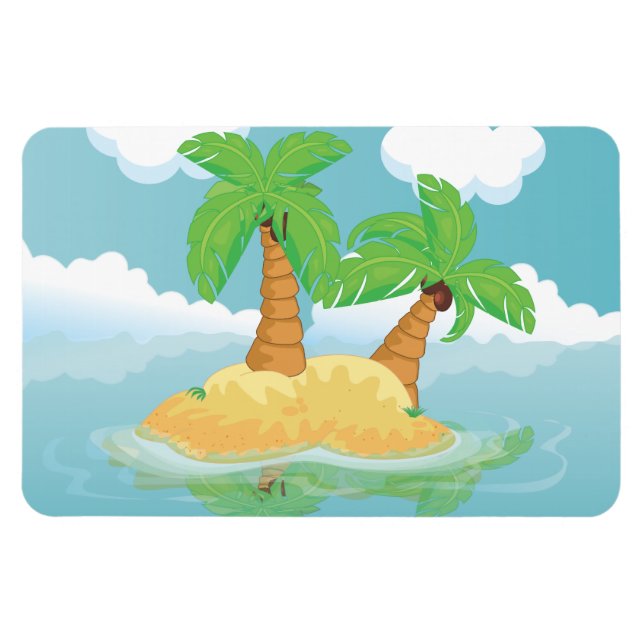 Einsame Insel Magnet (Horizontal)
