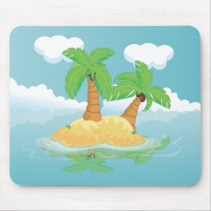 Einsame Insel Mousepad