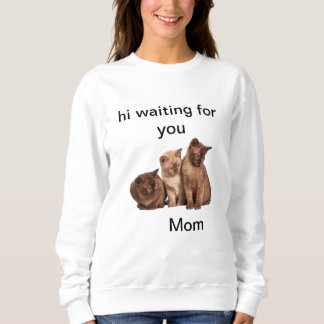 einsame Kätzchen gewartet für Mama Sweatshirt