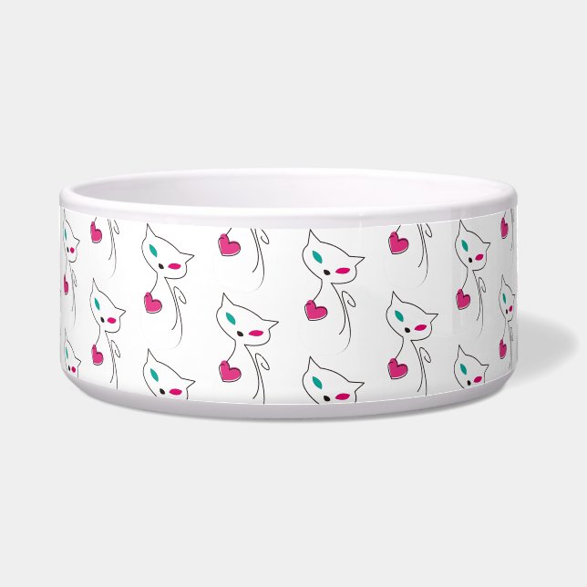 einsame Katze Napf (Vorderseite)