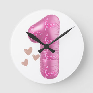 EINSAME LIEBE – Einheit, Frieden & positive Vibes Runde Wanduhr