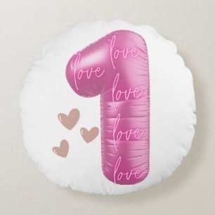 EINSAME LIEBE – Einheit, Frieden & Positive Vibes Rundes Kissen
