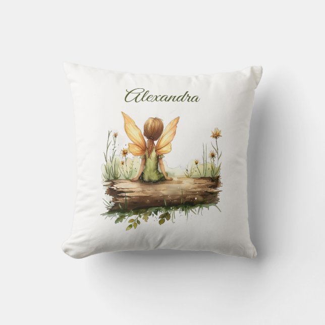 Einsame Mutter sitzt auf einem Log Kissen (Vorderseite)