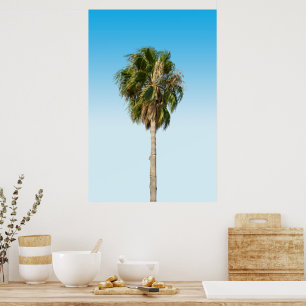Einsame Palme Poster