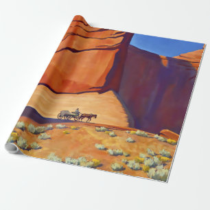 „Einsame Reise“ Western Art von Maynard Dixon Geschenkpapier