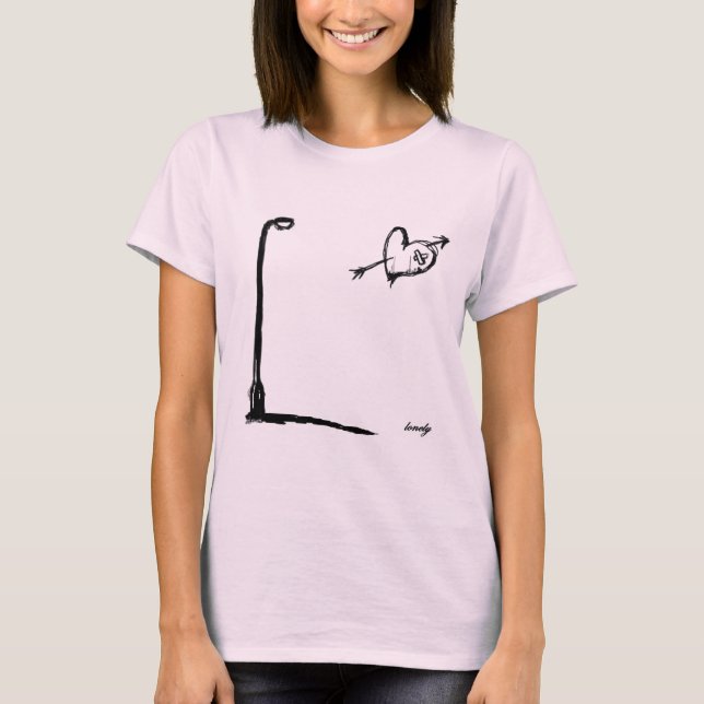 Einsame Straßenbeleuchtung T-Shirt (Vorderseite)