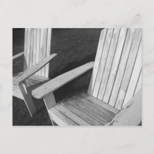 Einsame Stühle Postkarte
