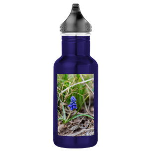 Einsame Traubenhyazinthen-Wasserflasche Edelstahlflasche