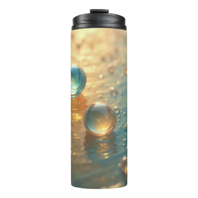 Einsame Tröpfchen Thermosbecher (Vorderseite)