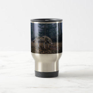 Einsame Wolf-Reise-Tasse Reisebecher