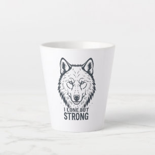 Einsame Wölfe Stärke und Widerstandsfähigkeit Milchtasse