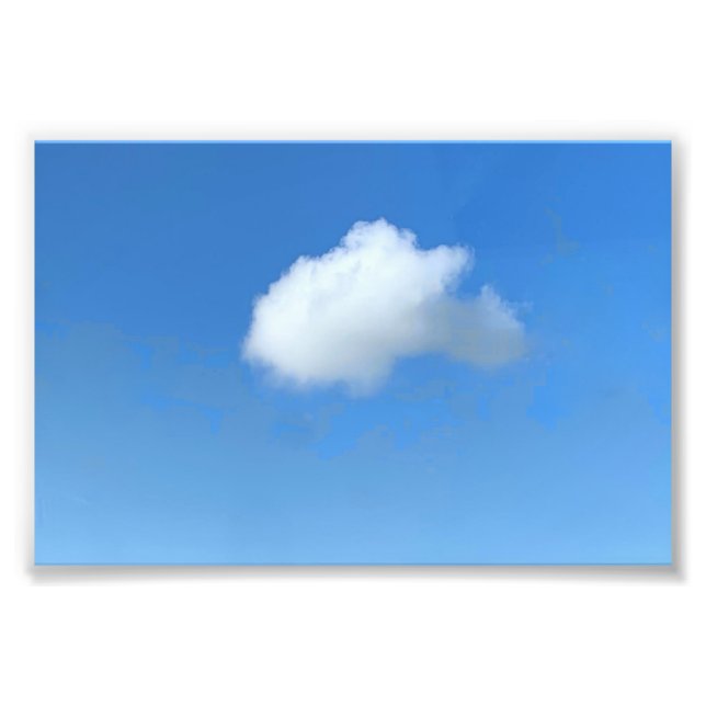 Einsame Wolke  Fotodruck (Vorne)