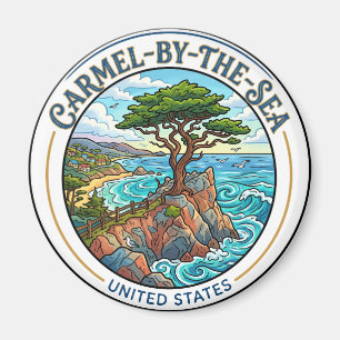 Einsame Zypresse, 17-Mile Drive, Pebble Beach Magnet