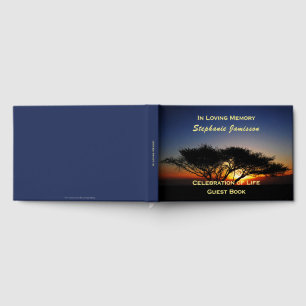 Einsamer Akazienbaum bei Sonnenaufgang, Feier des  Gästebuch