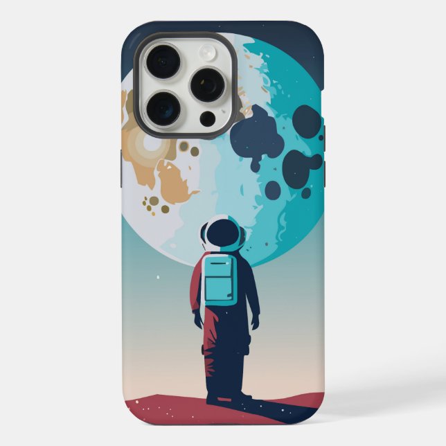 Einsamer Astronaut iPhone Hülle (Rückseite)