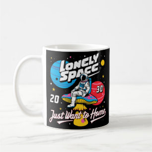 einsamer Astronaut Kaffeetasse
