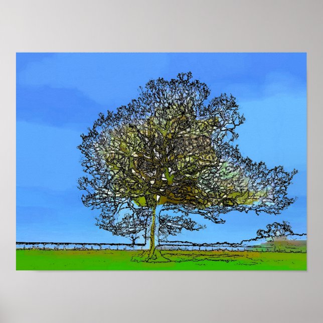 EINSAMER BAUM POSTER (Vorne)