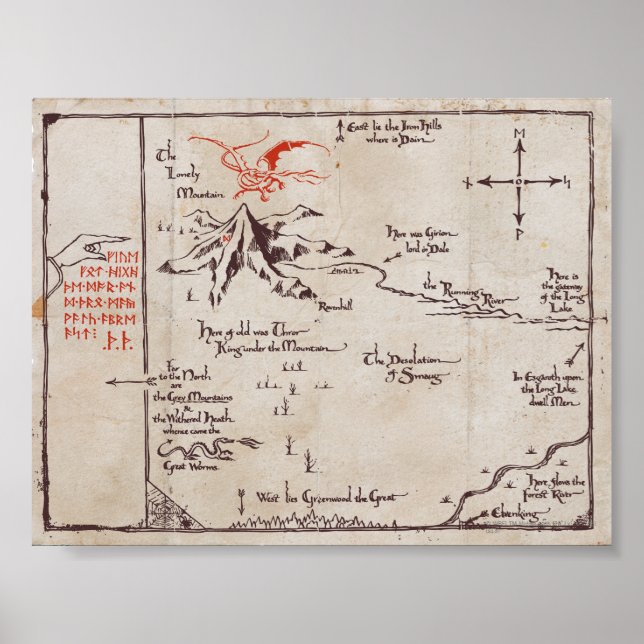 einsamer Berg Poster (Vorne)