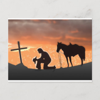 Einsamer Cowboy Postkarte