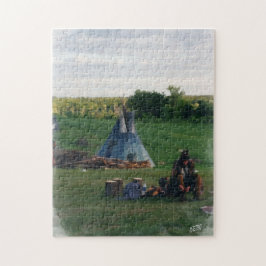 Einsamer gebürtiger amerikanischer Ureinwohner Puzzle