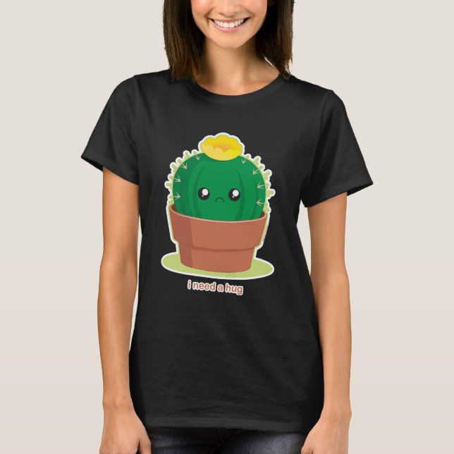 Einsamer Kaktus T-Shirt (Vorderseite)