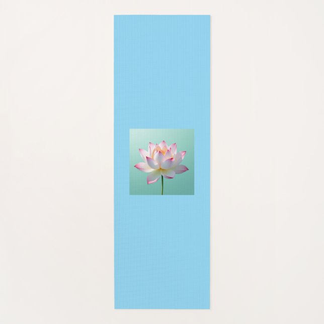 Einsamer Lotus Yogamatte (Vorderseite)
