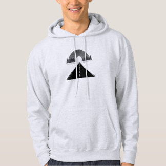 Einsamer nächtlicher Spaziergang Minimal Ästhetik  Hoodie