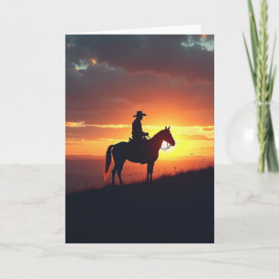 Einsamer Reiter Fathers Day Vista Karte