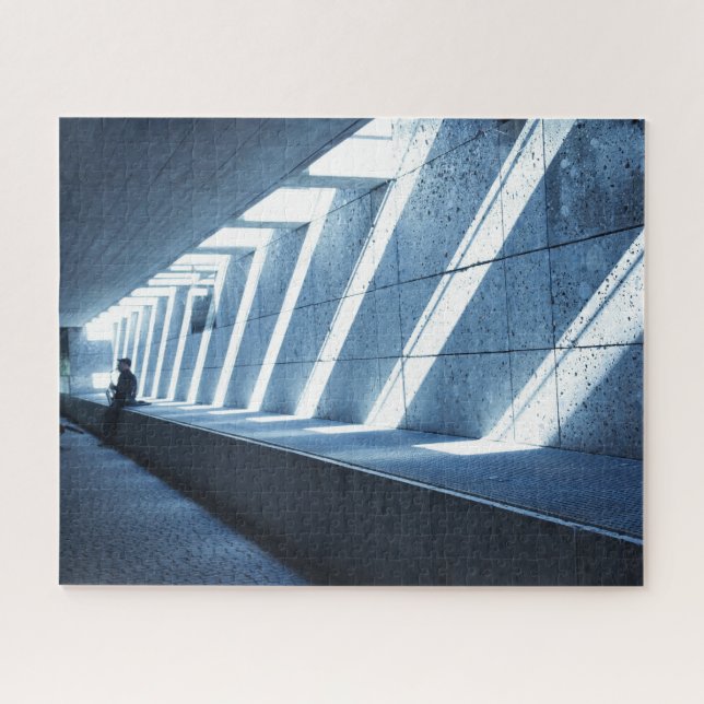 Einsamer Saxophone Player - 16x20 - 520 Stk. Puzzle (Horizontal)