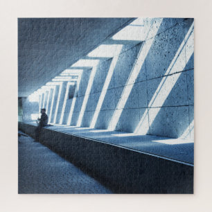 Einsamer Saxophone Player - 20x20 - 676 Stk. Puzzle