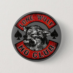 Einsamer Wolf Button