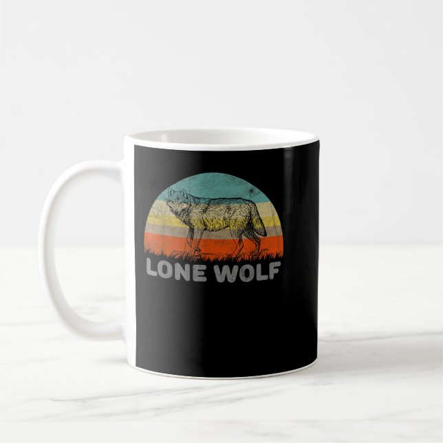 Einsamer Wolf Kaffeetasse (Links)