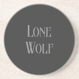 Einsamer Wolf Männlicher Sigma Moderne Minimalisti Getränkeuntersetzer