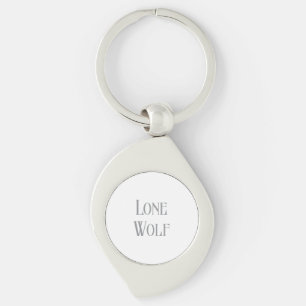 Einsamer Wolf Männlicher Sigma Moderne Minimalisti Schlüsselanhänger