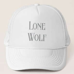 Einsamer Wolf Männlicher Sigma Moderne Minimalisti Truckerkappe