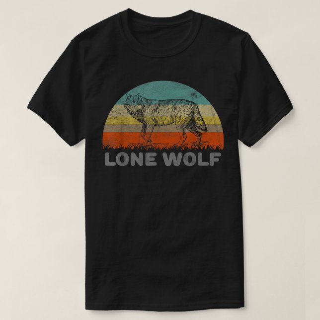 Einsamer Wolf T-Shirt (Design vorne)