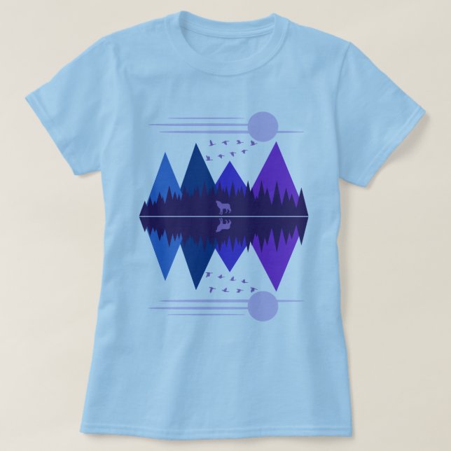 Einsamer Wolf T-Shirt (Design vorne)