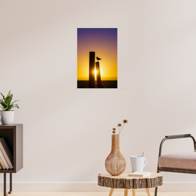 Einsamkeit bei Dämmerung Poster (Wohnzimmer 3)