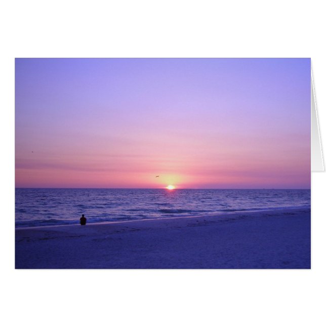 Einsamkeit bei Sonnenuntergang (Vorderseite (Horizontal))