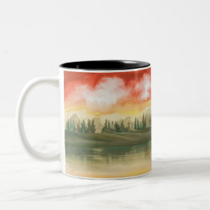 Einsamkeit des sinnlosen Geistes Zweifarbige Tasse