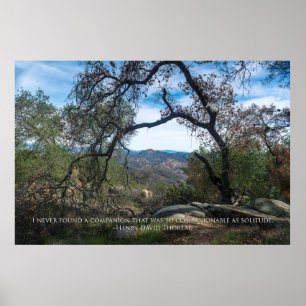 Einsamkeit - Henry David Thoreau Poster