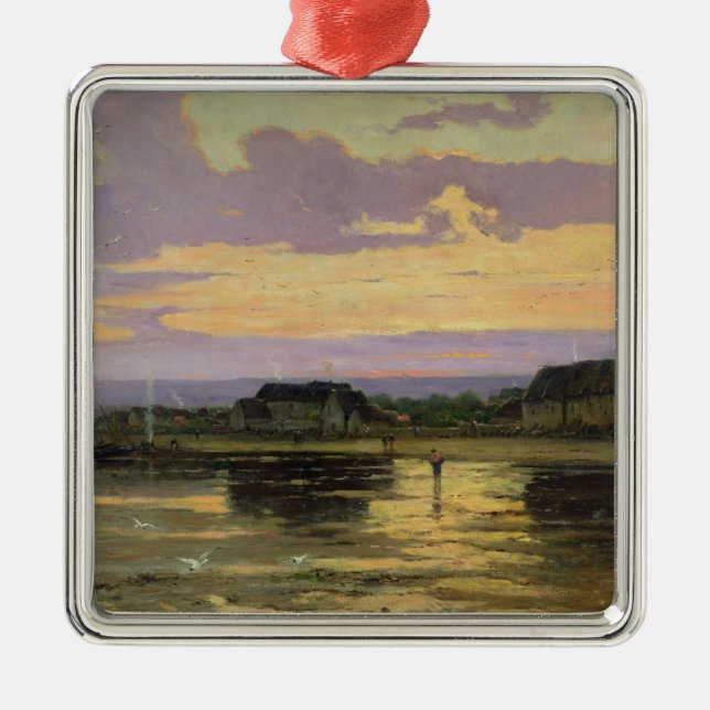 Einsamkeit im Abend, Morsalines Ornament Aus Metall (Vorne)