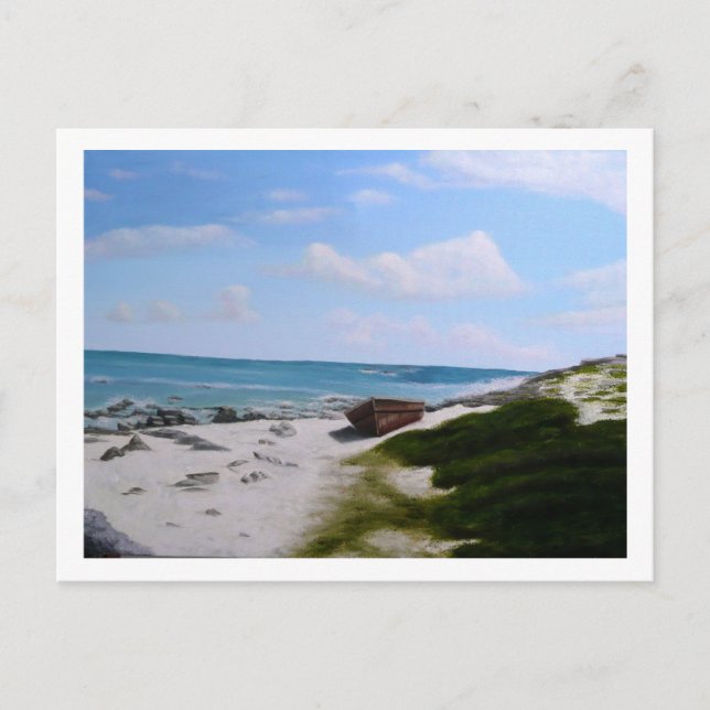 Einsamkeit in Cancun Postkarte (Vorderseite)