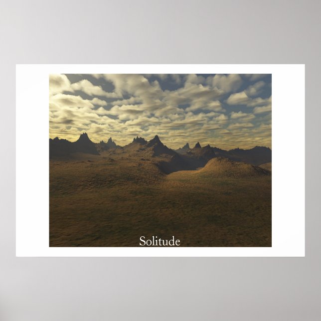 Einsamkeit Poster (Vorne)