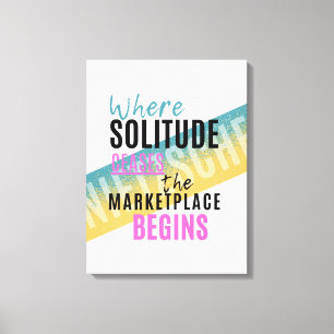 Einsamkeit und Menge Introvertieren Nietzsche Zita Leinwanddruck