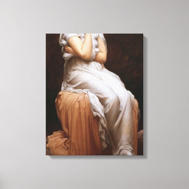 Einsamkeit (von Frederic Leighton) Leinwanddruck (Vorderseite)