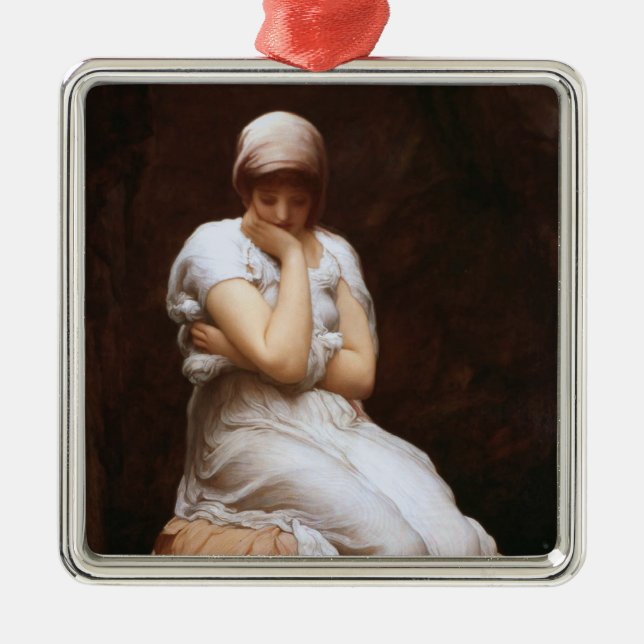 Einsamkeit (von Frederic Leighton) Ornament Aus Metall (Vorne)