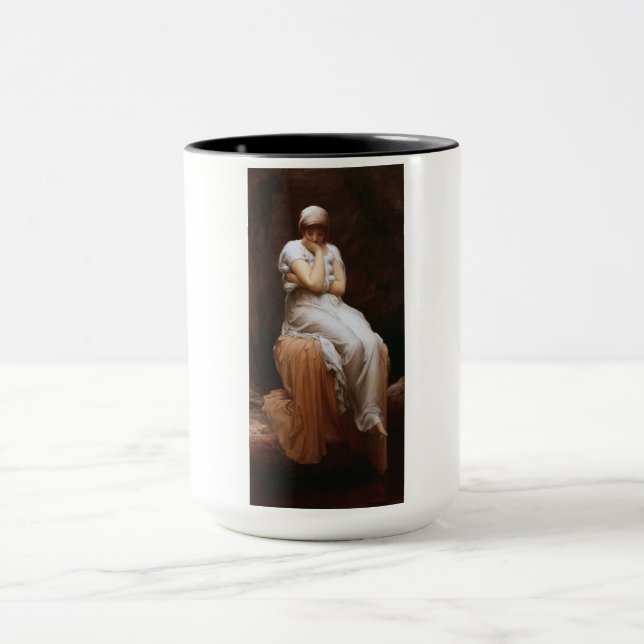 Einsamkeit (von Frederic Leighton) Tasse (Zentrum)